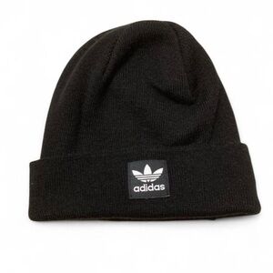 Adidas Black Beanie, Winter Hat, Sporty, Outdoors, Hiking, Knit, Unisex One Size